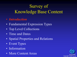 Survey of Knowledge Base Content