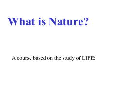 What is Life? - Walla Walla Community College