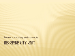 Biodiversity unit
