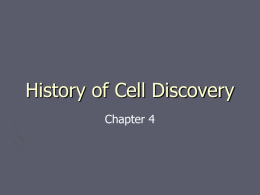 History of Cell Discovery