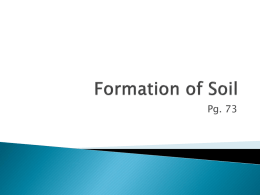 Formation of Soil