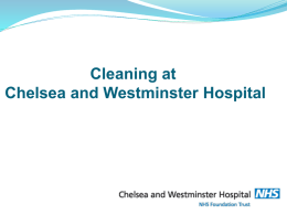 Cleaning at Chelsea and Westminster