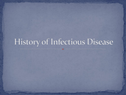 History of Infectious Disease