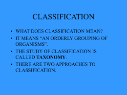 classification - De Anza College
