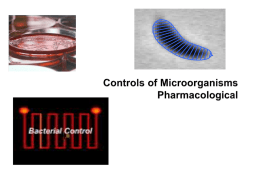 Control of Microorganism Pharmacological
