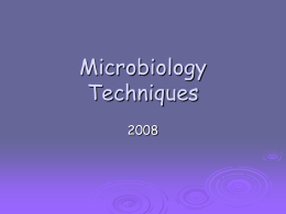 Microbiology Techniques