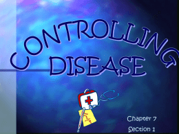 Controlling Disease