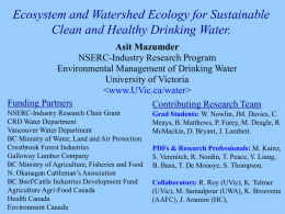 Ecosystem and Watershed Ecology of Drinking