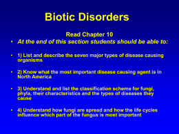 Biotic Disorders