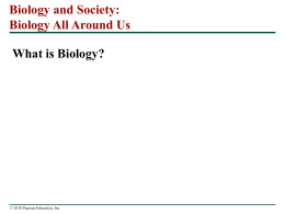 Biology is the scientific study of life.