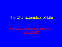 Levels of Organization and Classification of Life