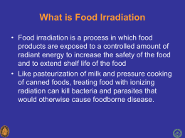 Science of Irradiation of meat
