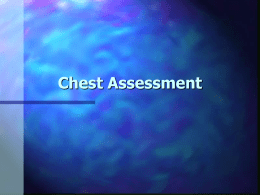 Chest Assessment - NAU jan.ucc.nau.edu web server