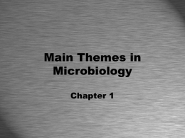 Main Themes in Microbiology