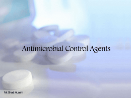 Lab 17 – ANTIMICROBIAL CONTROL AGENTS