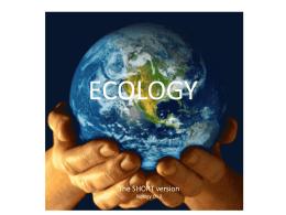 Bio Ch3 Ecology 2013