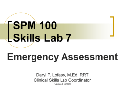 SPM 200 Skills Lab 8