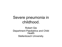Severe pneumonia