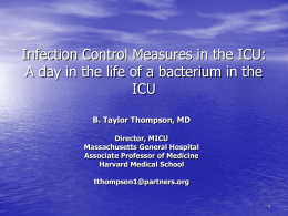 Infection Control Measures in the ICU