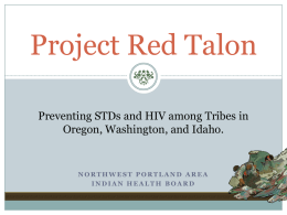 Preventing STDS… - Northwest Portland Area Indian Health Board