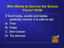 Who Wants to Survive the School Picnic?