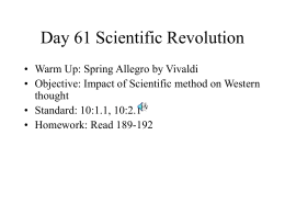 Scientific Revolution - San Leandro Unified School District