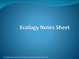Ecology Lesson part 1 Terminology
