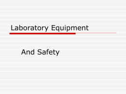 Lab Equipment notes powerpoint