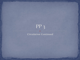PP 3 Circulation contd