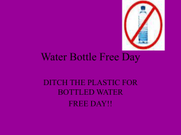 water bottle free day powerpoint