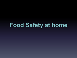 Food Safety at Home - Warren County Schools