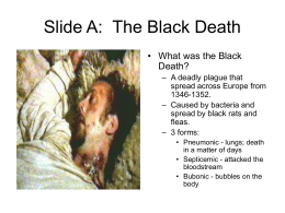 Slide A: The Black Death