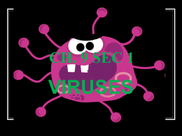 ch. 9 sec 1 viruses goal/purpose
