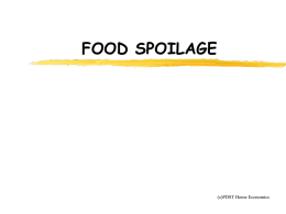 Food Spoilage