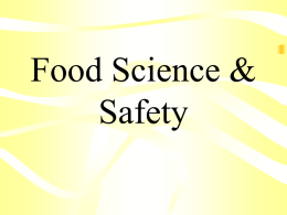 Food Science & Safety