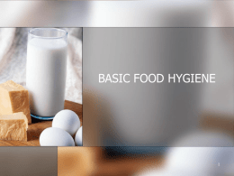BASIC FOOD HYGIENE