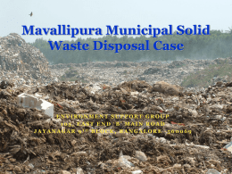 The story of Mavallipura - Environment Support Group