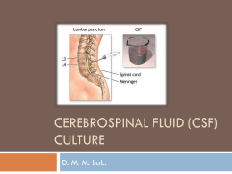 cerebrospinal fluid (csf) culture
