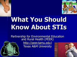 What is an STI? - PEER