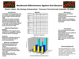Mouthwash Effectiveness Against Oral Bacteria David A