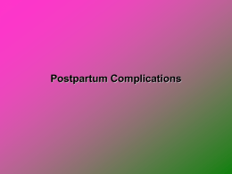 15_postpartum complication_(Infections)