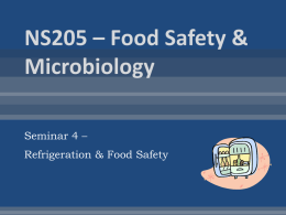 NS205 – Food Safety & Microbiology