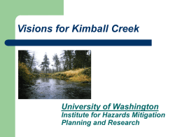 The Community Uses of Kimball Creek