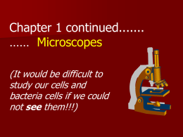 Microscope Slide Show - Garnet Valley School District