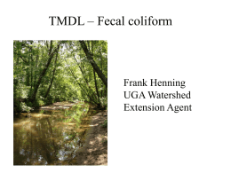 TMDL - Fecal coliform