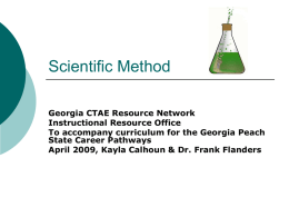 Scientific Method - Instructional Resources