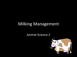 Milking Management