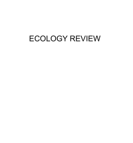 Ecology biome review crct 10