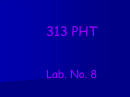 lab 7 PHT313