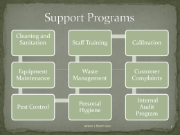 Supportive programs